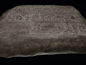 Luwian Hieroglyphic Slab Model 3D