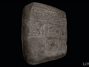 Luwian Hieroglyphic Slab Model 3D