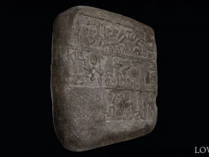 Luwian Hieroglyphic Slab 3D Model