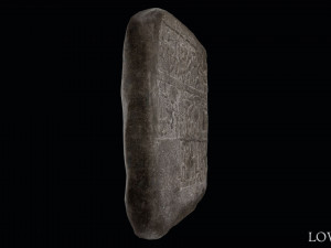 Luwian Hieroglyphic Slab Model 3D
