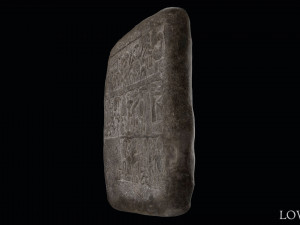 Luwian Hieroglyphic Slab Model 3D