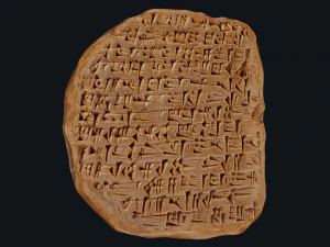 Assyrian Tablet 3D Model