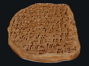 Assyrian Tablet 3D Model