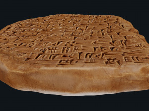 Assyrian Tablet 3D Модель