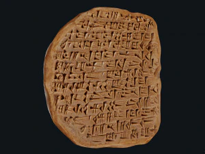 Assyrian Tablet 3D Model