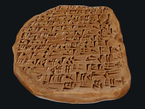 Assyrian Tablet 3D Model