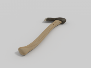 wooden axe 3D 模型