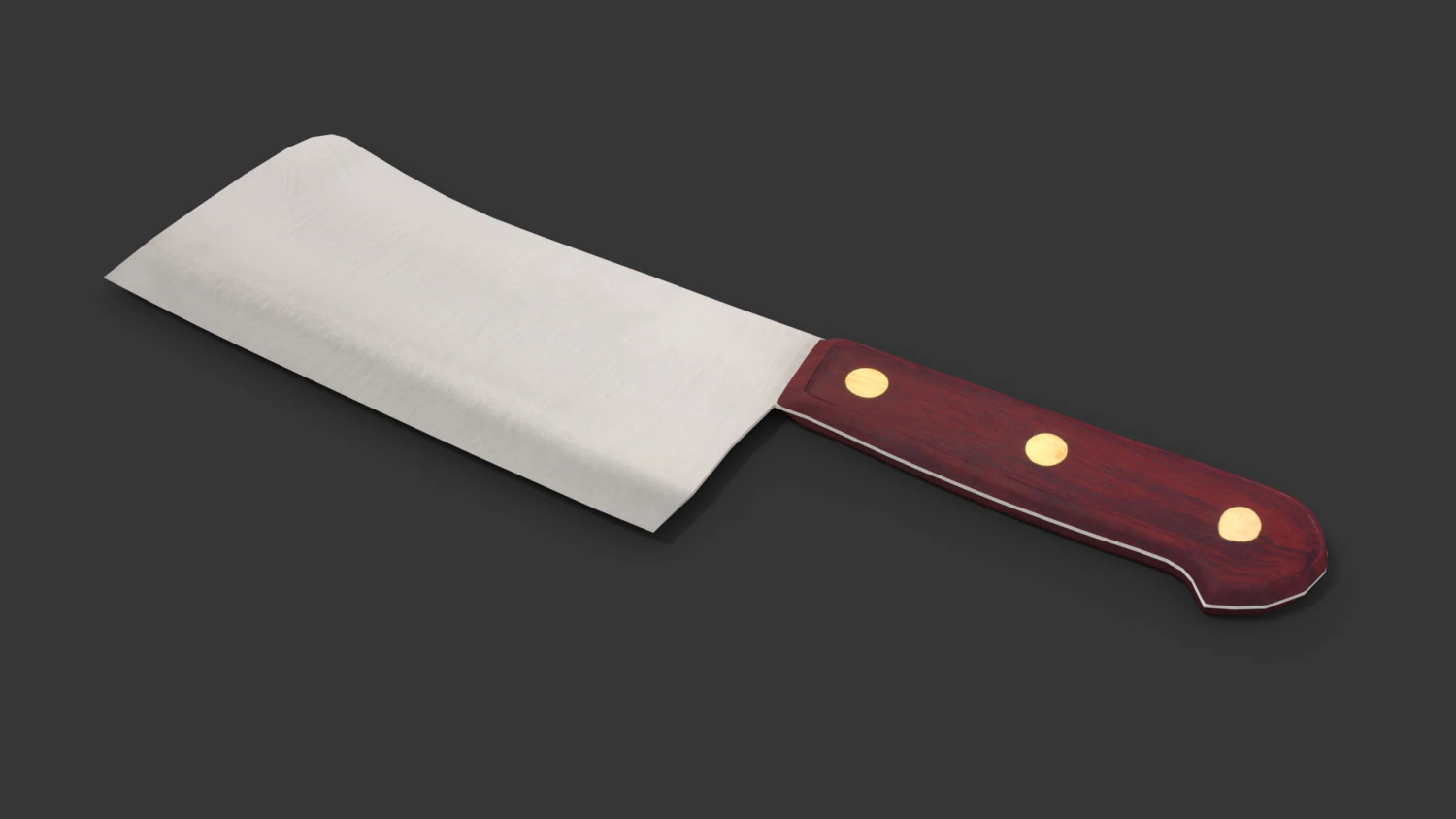 kitchen cleaver 3D Model .c4d .max .obj .3ds .fbx .stl .blend