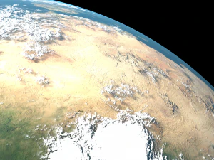 highly detailed earth 3D Model