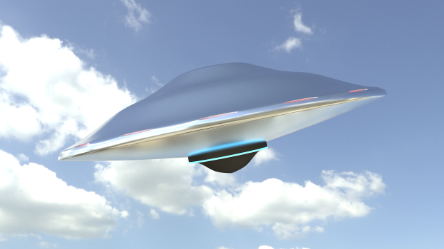 ufo 3D Модель .c4d .max .obj .3ds .fbx .stl .blend 