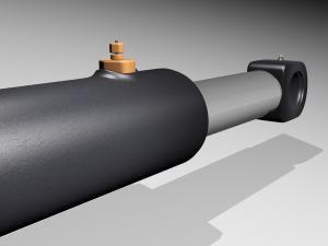 hydraulic ram 3D 모델