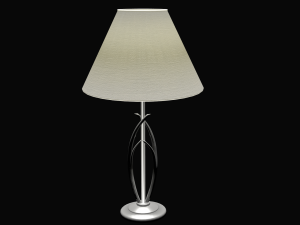 modern stainless steel lamp 3D मॉडल