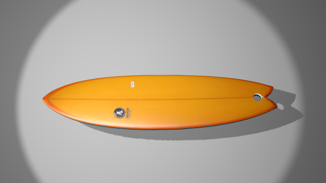 3d printable surfboard key chain Modelo 3D .c4d .max .obj .3ds .fbx .stl .blend