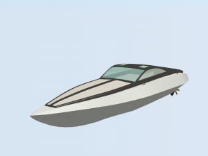 concept speedboat 3D Model