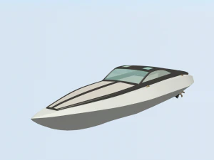 concept speedboat 3D Model
