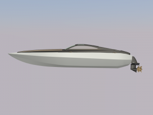concept speedboat 3D Model