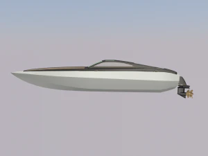 concept speedboat 3D Model