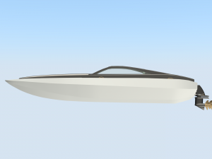 concept speedboat 3D Model