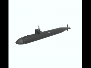 hunter submarine 3D Модель