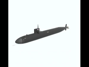 submarino ca&ccedil;ador Modelo 3D