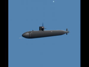 hunter submarine 3D Модель