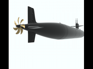 hunter submarine 3D Модель