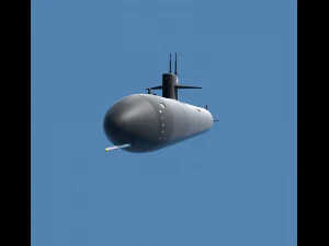 submarino ca&ccedil;ador Modelo 3D