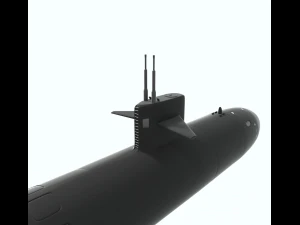 hunter submarine 3D Model