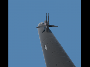 hunter submarine 3D Модель