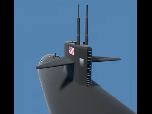submarino ca&ccedil;ador Modelo 3D