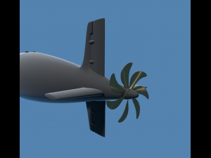 hunter submarine 3D Модель