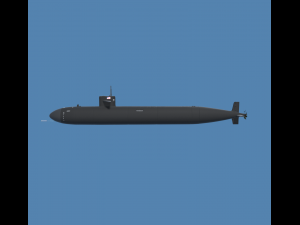 hunter submarine 3D Модель