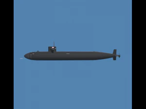 submarino ca&ccedil;ador Modelo 3D