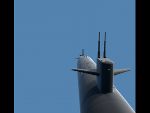 hunter submarine 3D Модель