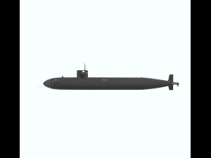 submarino ca&ccedil;ador Modelo 3D