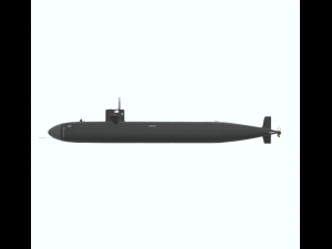 hunter submarine 3D Модель