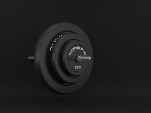 barbell and weights 3D Model
