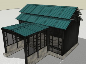 garden pavilion 3D 모델