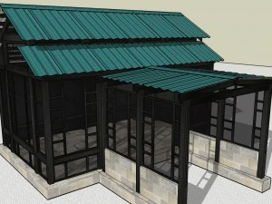 garden pavilion 3D Model