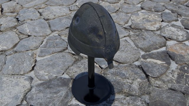 medieval helmet Model 3D .c4d .max .obj .3ds .fbx .stl .blend 