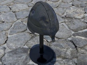 helm abad pertengahan Model 3D