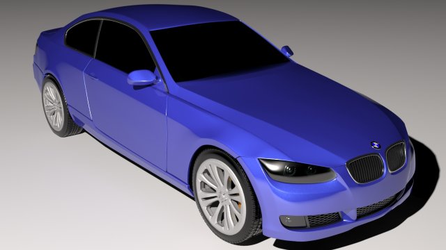 bmw e92 - e90 couep sport car Modello 3D .c4d .max .obj .3ds .fbx .stl .blend 