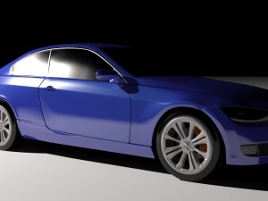 bmw e92 - e90 couep sport car Modello 3D
