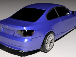 bmw e92 - e90 couep sport car Modello 3D