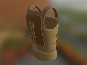 virtus army body armor 3D Model