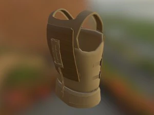 virtus army body armor 3D Model