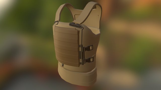 virtus army body armor 3D Model .c4d .max .obj .3ds .fbx .stl .blend 
