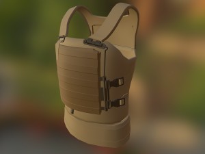 virtus army body armor 3D मॉडल
