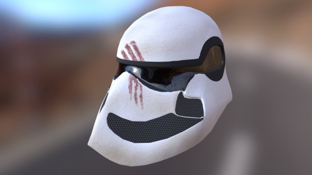 stromtrooper helmet - star wars - design 3Dモデル .c4d .max .obj .3ds .fbx .stl .blend