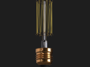 Vintage Light Bulb 001 Modello 3D